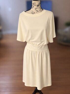Ladies Cream White Dress